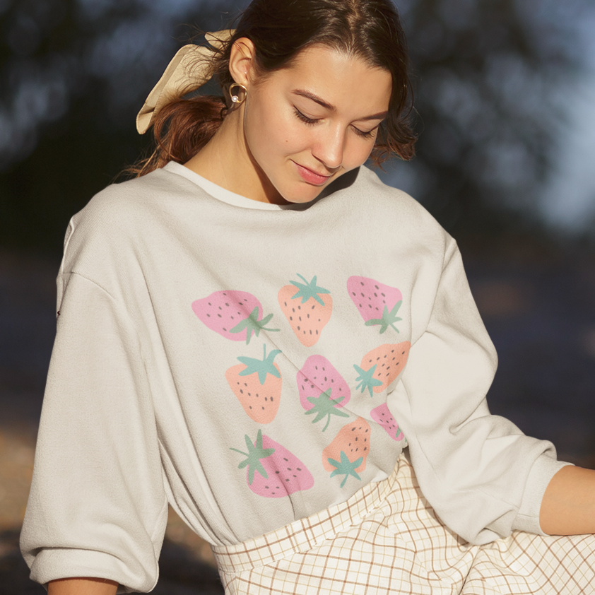 Cute Strawberry Sweatshirt