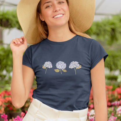 Short-Sleeve Hydrangea T-Shirt