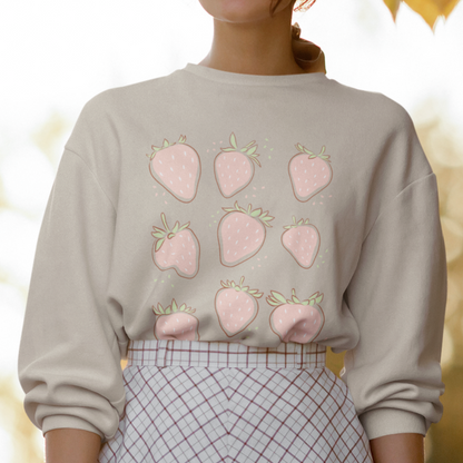 Strawberries Graphic Sweatshirt