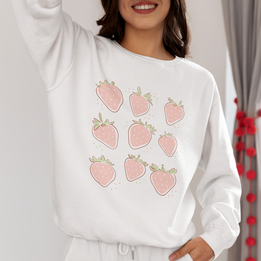 Strawberries Graphic Sweatshirt