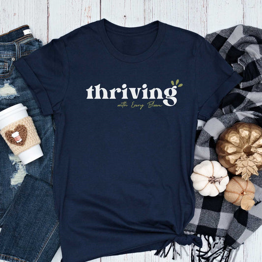 Short-Sleeve "Thriving with every Bloom" Shirt