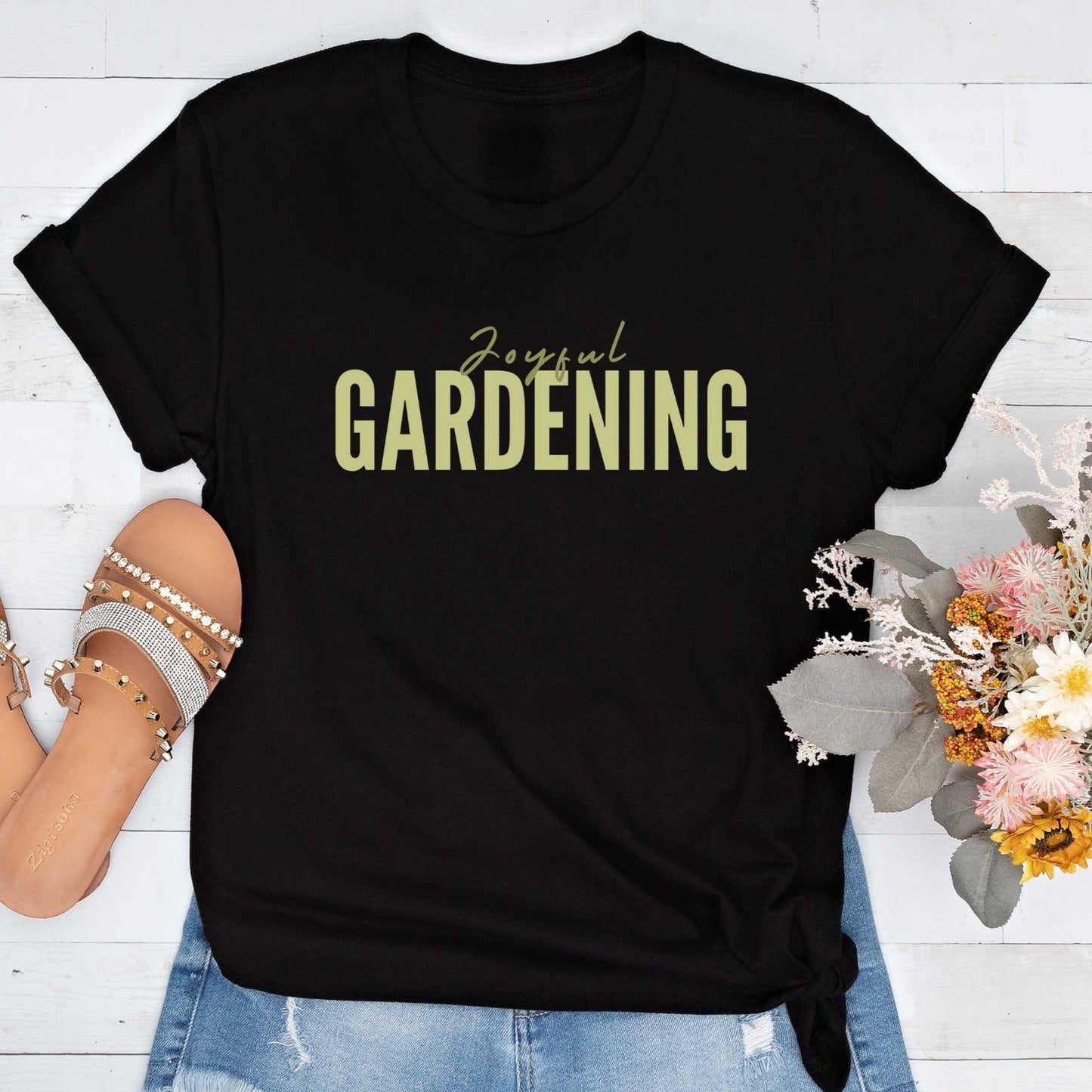 Short-Sleeve "Joyful Gardening" Shirt