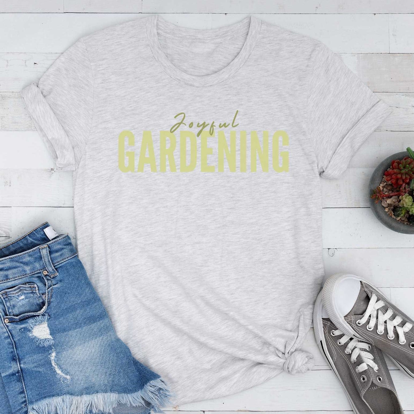 Short-Sleeve "Joyful Gardening" Shirt